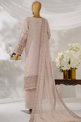 Sheer By HZ Stitched 3 Piece Emb Khaddi Net Formals Collection'2025-HZK-226-Light Pink