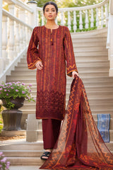 HZ Stitched 3 Piece Chikankari Cambric Collection'2025-LPK-3P-529