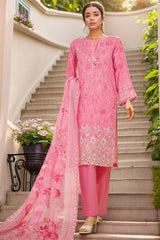 HZ Stitched 3 Piece Chikankari Cambric Collection'2025-LPK-3P-523