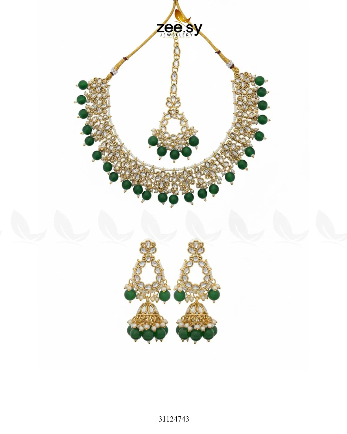 Heirloom Grand Luminous Necklace Set - Zeesy Jewellery