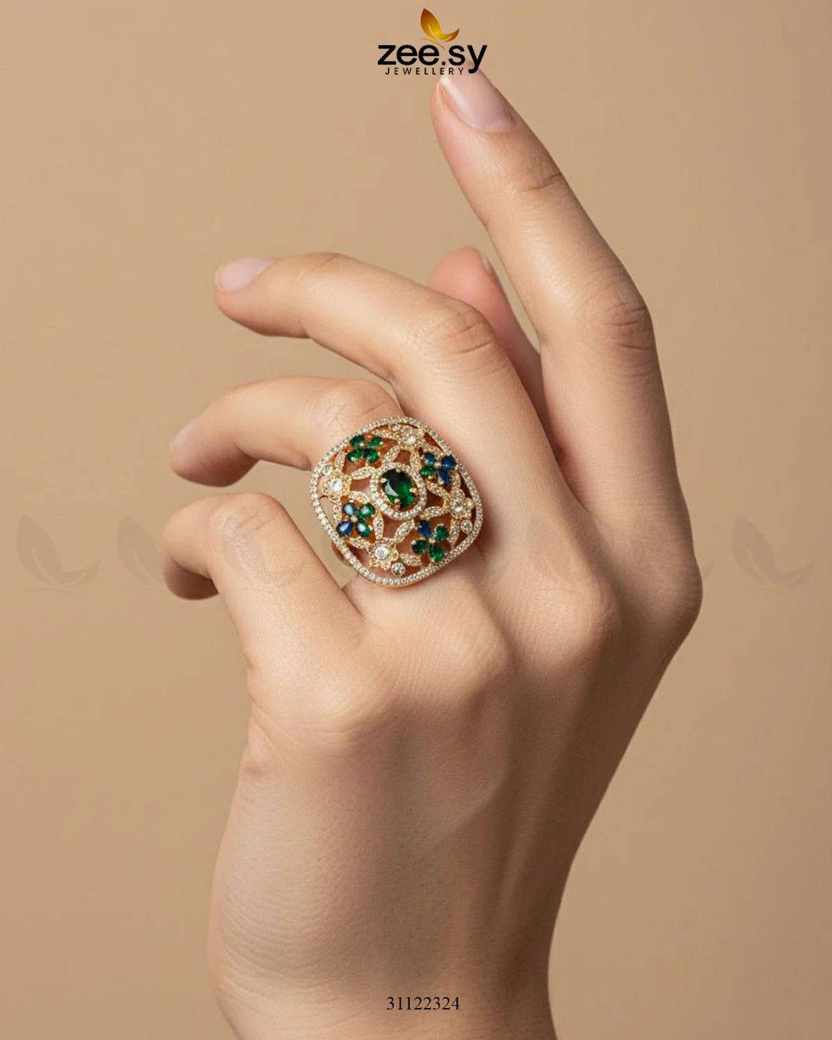 Heirloom Square Filigree Ring - Zeesy Jewellery