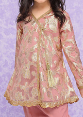 Little Girls By Modest Stitched 3 Piece Festive Suit-Hoor