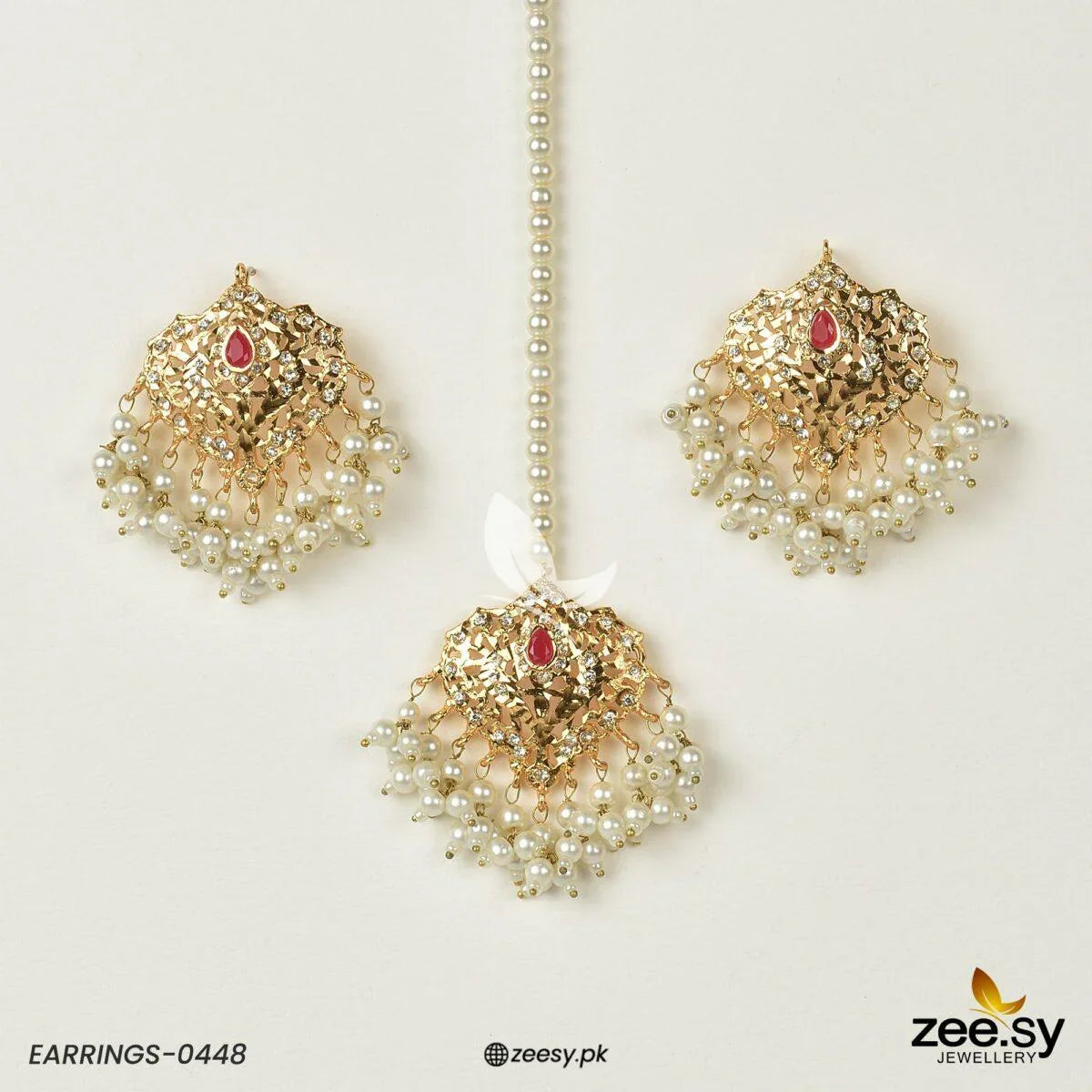 Hyderabadi Earrings-0448 - Zeesy Jewellery