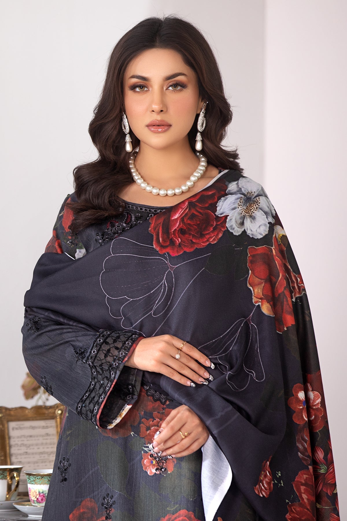 Masakali By Imrozia Stitched 3 Piece Winter Collection'2025-I.P-84 Kajal