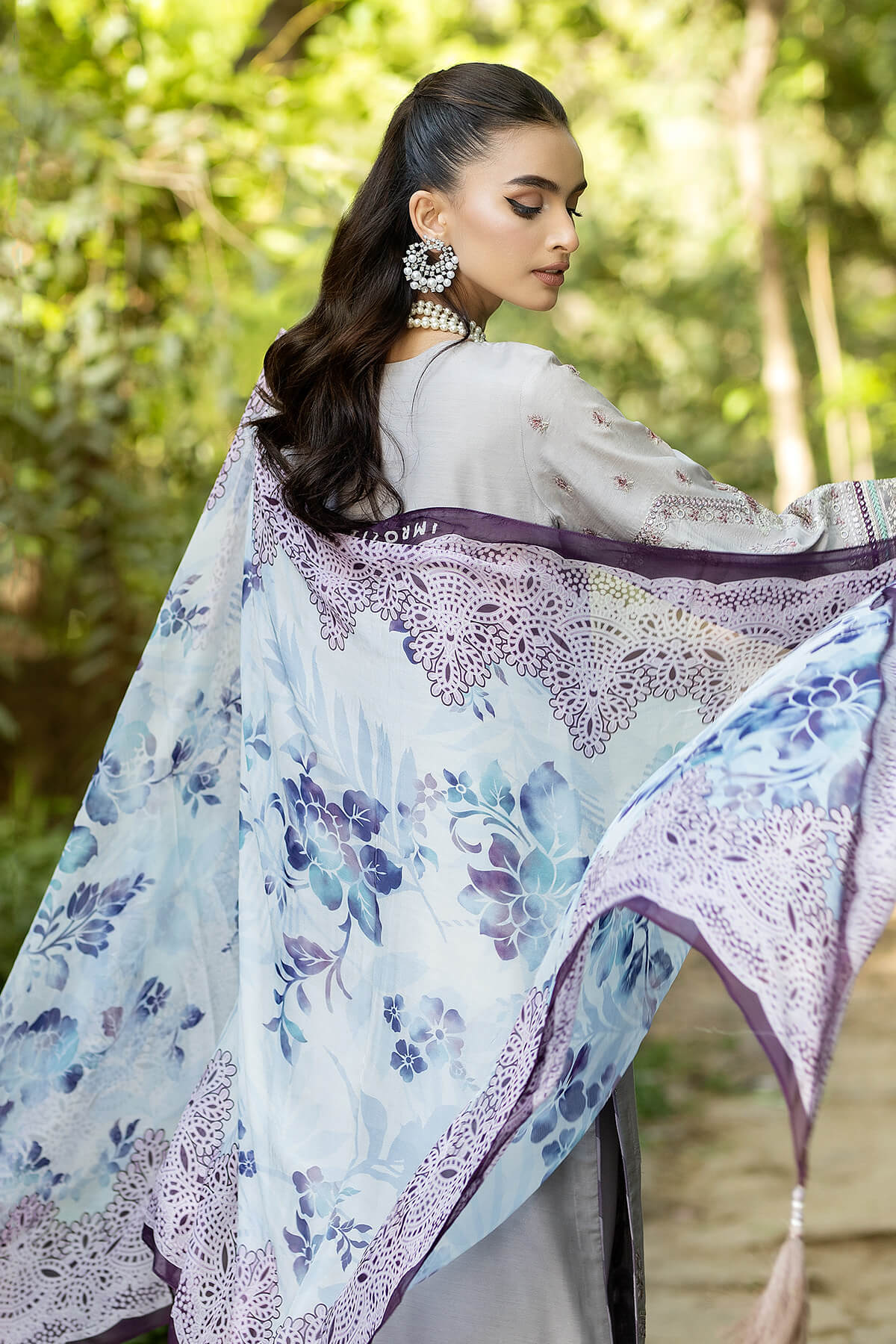 Jaan-E-Adaa By Imrozia Serene Unstitched 3 Piece Luxury Emb Lawn Collection'2025-IPL - 08 Nawazish
