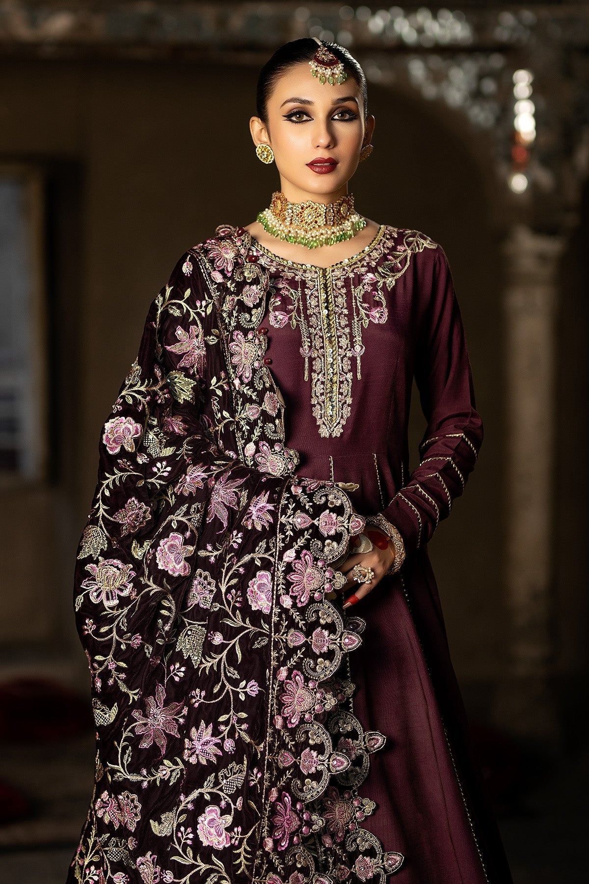 Imrozia Serene Velvet Shawl Collection'2025-ISS - 08