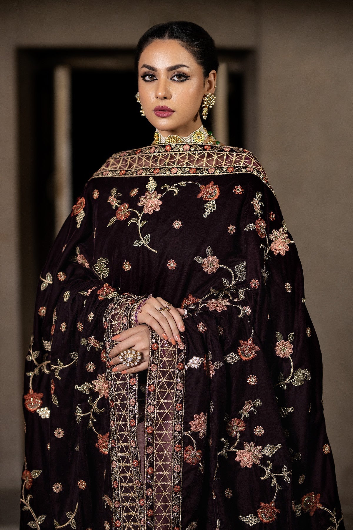 Imrozia Serene Velvet Shawl Collection'2025-ISS - 02