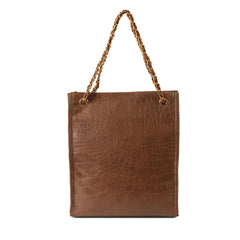 LONG BROWN CROCODILE - Bag X