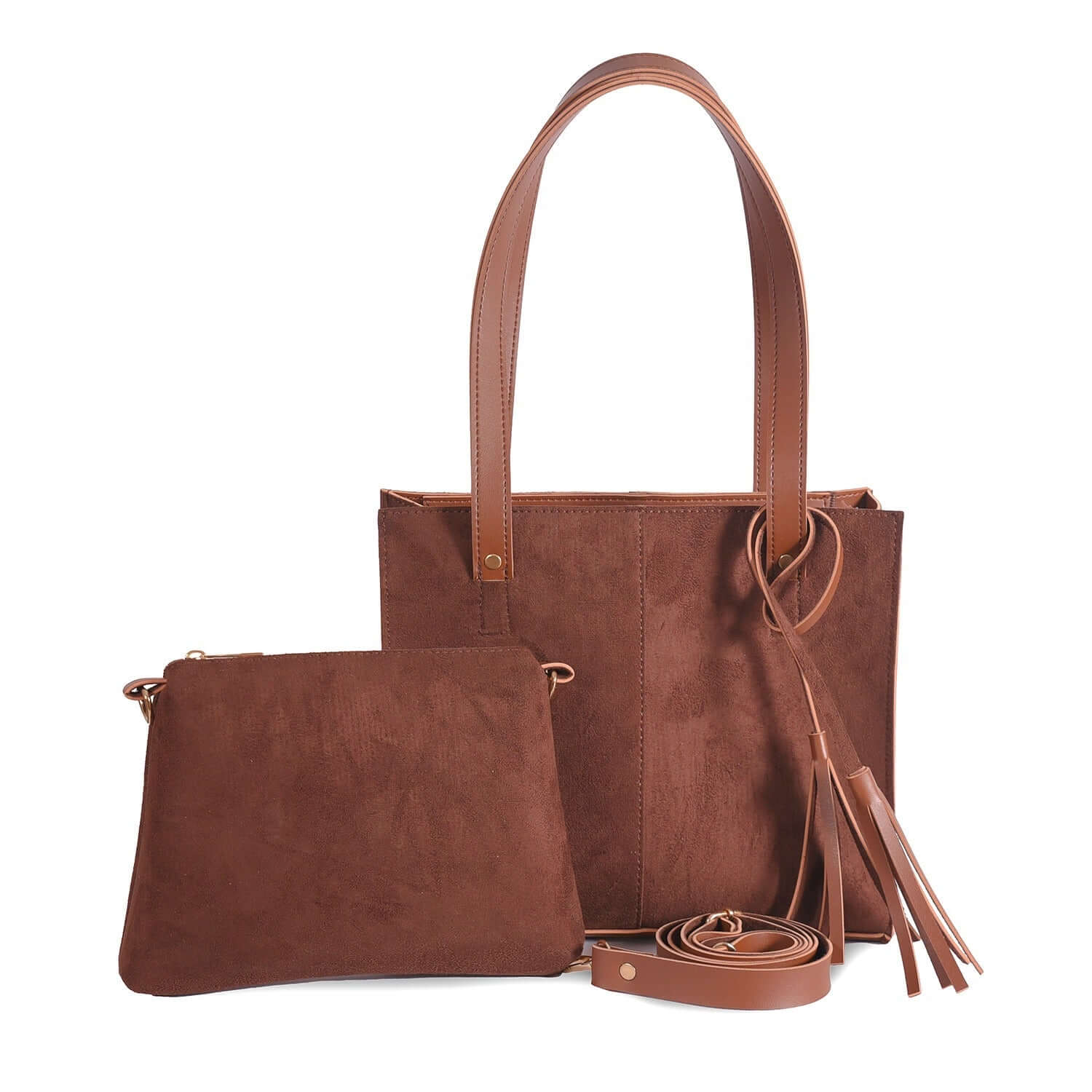 SUEDE BROWN BAG - Bag X