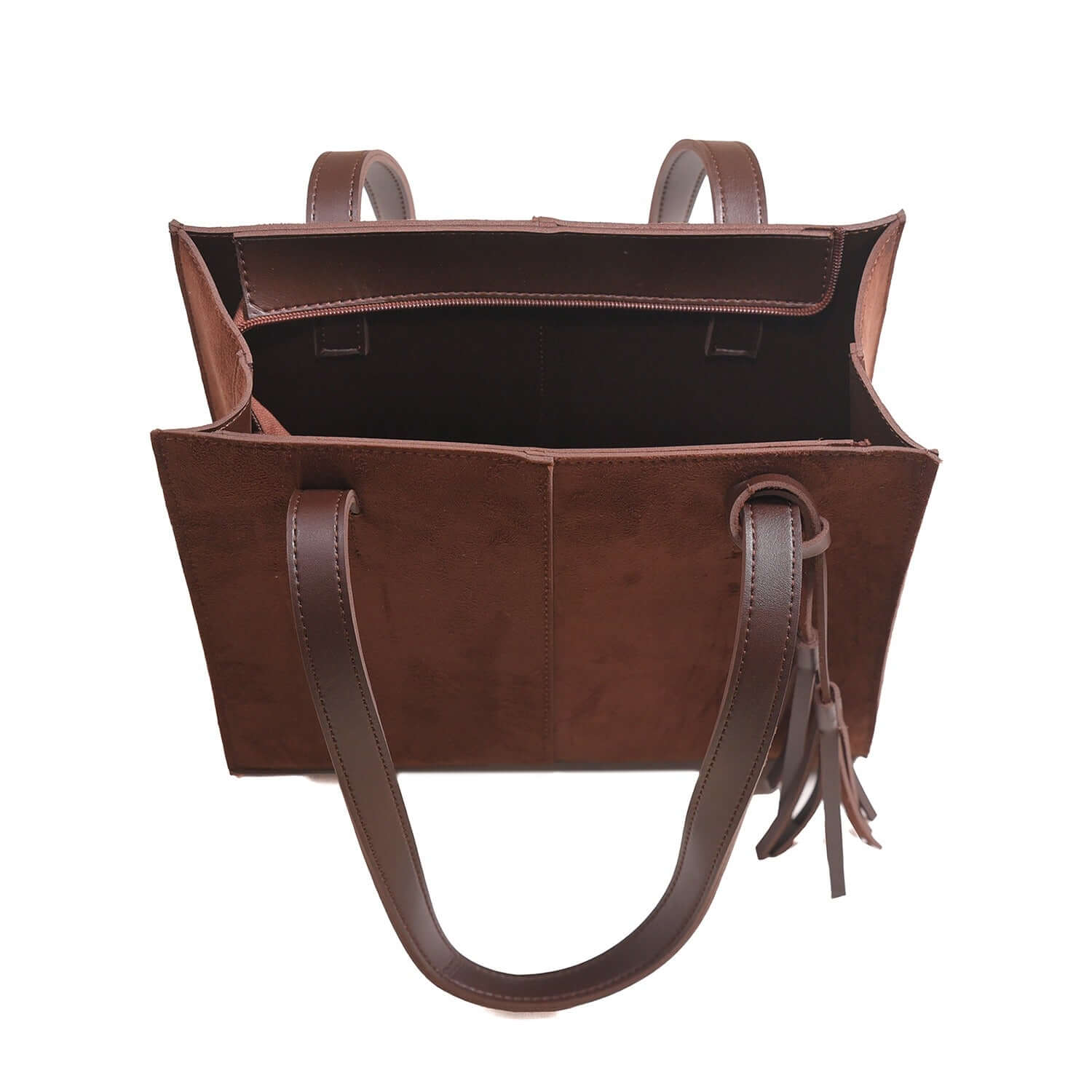 SUEDE CHOCO BAG - Bag X