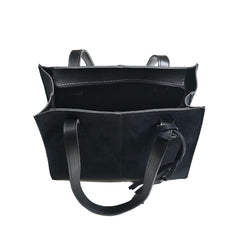 SUEDE BLACK BAG - Bag X