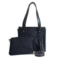 SUEDE BLACK BAG - Bag X
