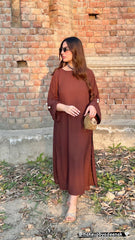 Manahils Stitched Brown Pearls