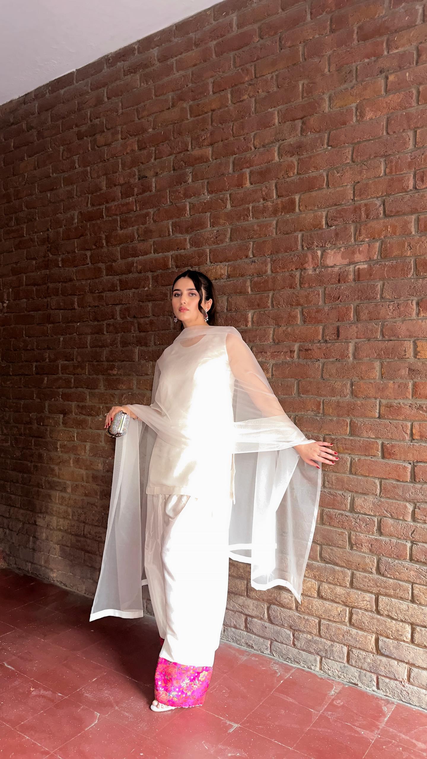 Manahils Stitched Farshi Shalwar Three Pc(Pay-Now)