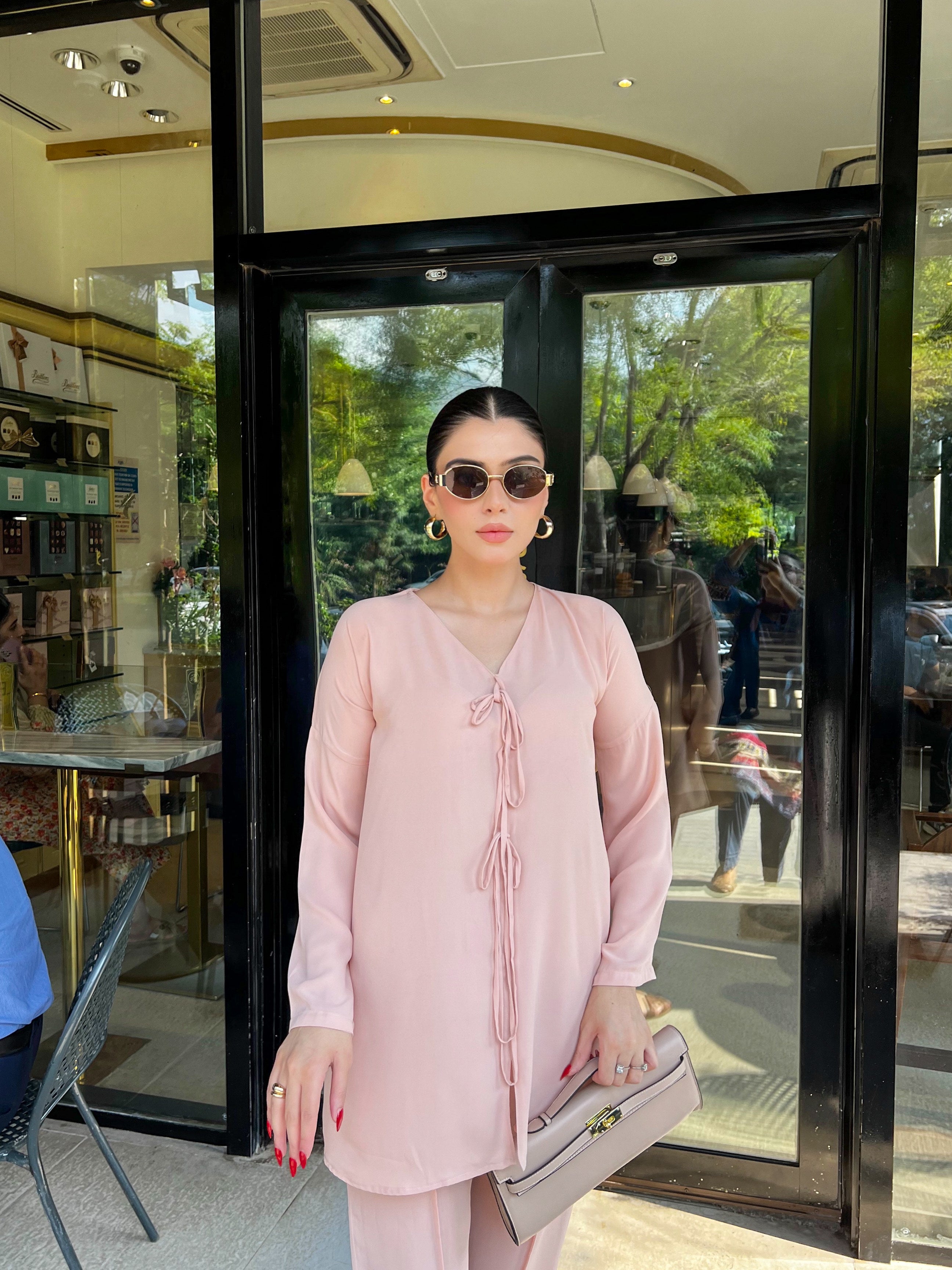 Manahils Stitched Co Ords Pastel Co-Ord Set