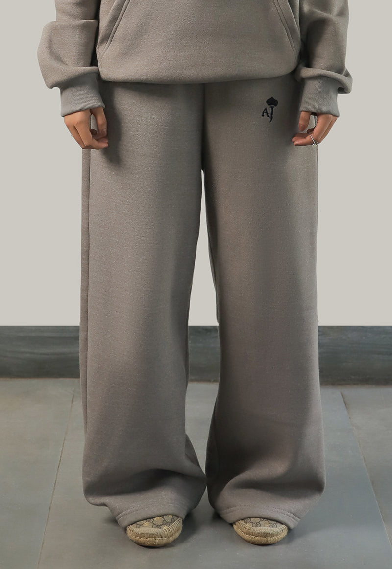 Asim Jofa  Western Essentials Ajweb-03 Unisex Grey Sweatpants 1 Pc