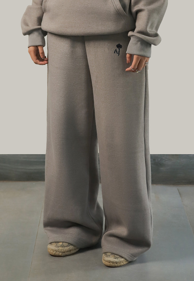 Asim Jofa  Western Essentials Ajweb-03 Unisex Grey Sweatpants 1 Pc