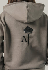 Asim Jofa  Western Essentials Ajwet-03 Unisex Grey Hoodie 1 Pc