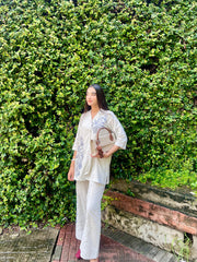 Urban Cut Embroidered Cotton 2-Piece Co-Ord Set