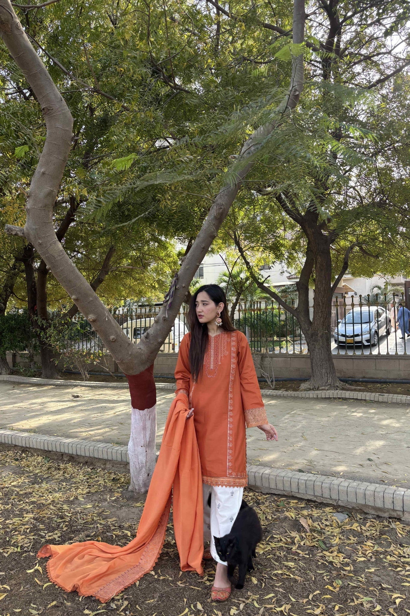 Spring Edit'25 By Mannat Clothing Stitched Collection-Rust