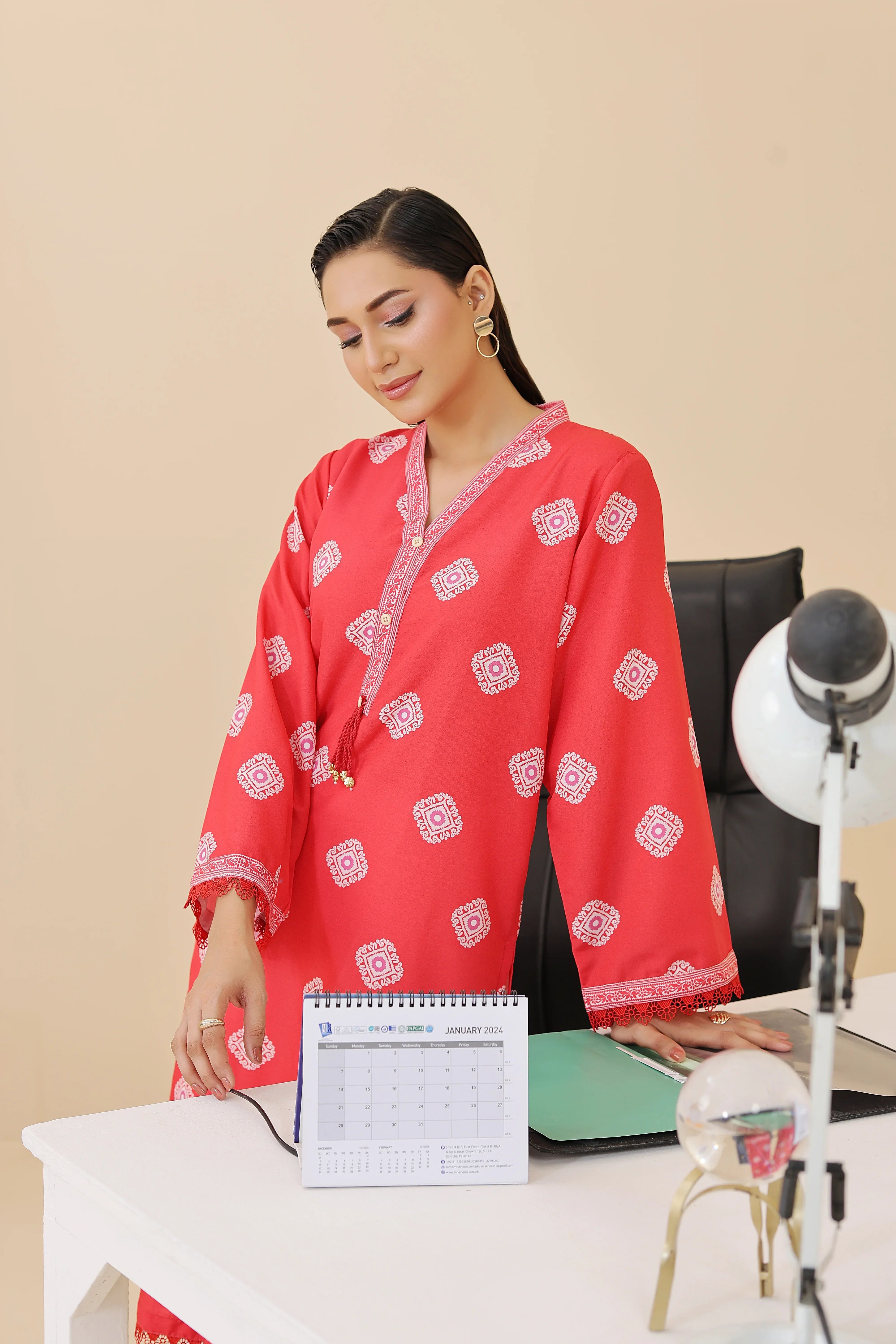 Dhaga Stitched 1 Piece Cambric Shirt Collection'2025-DSK123