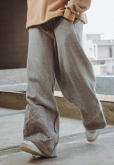 Asim Jofa  Western Wear Ajwpb-05 Unisex Wide Leg Embroidered Sweatpants 1 Pc