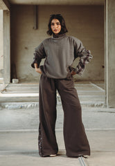 Asim Jofa  Western Wear Ajwpb-02 Unisex Wide Legged Sweatpants 1 Pc