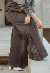 Asim Jofa  Western Wear Ajwpb-02 Unisex Wide Legged Sweatpants 1 Pc
