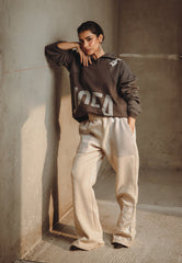 Asim Jofa  Western Wear Ajwpt-03 Unisex High Collared Hoodie 1 Pc