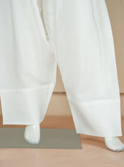 Deck Up Farshi Shalwar - White