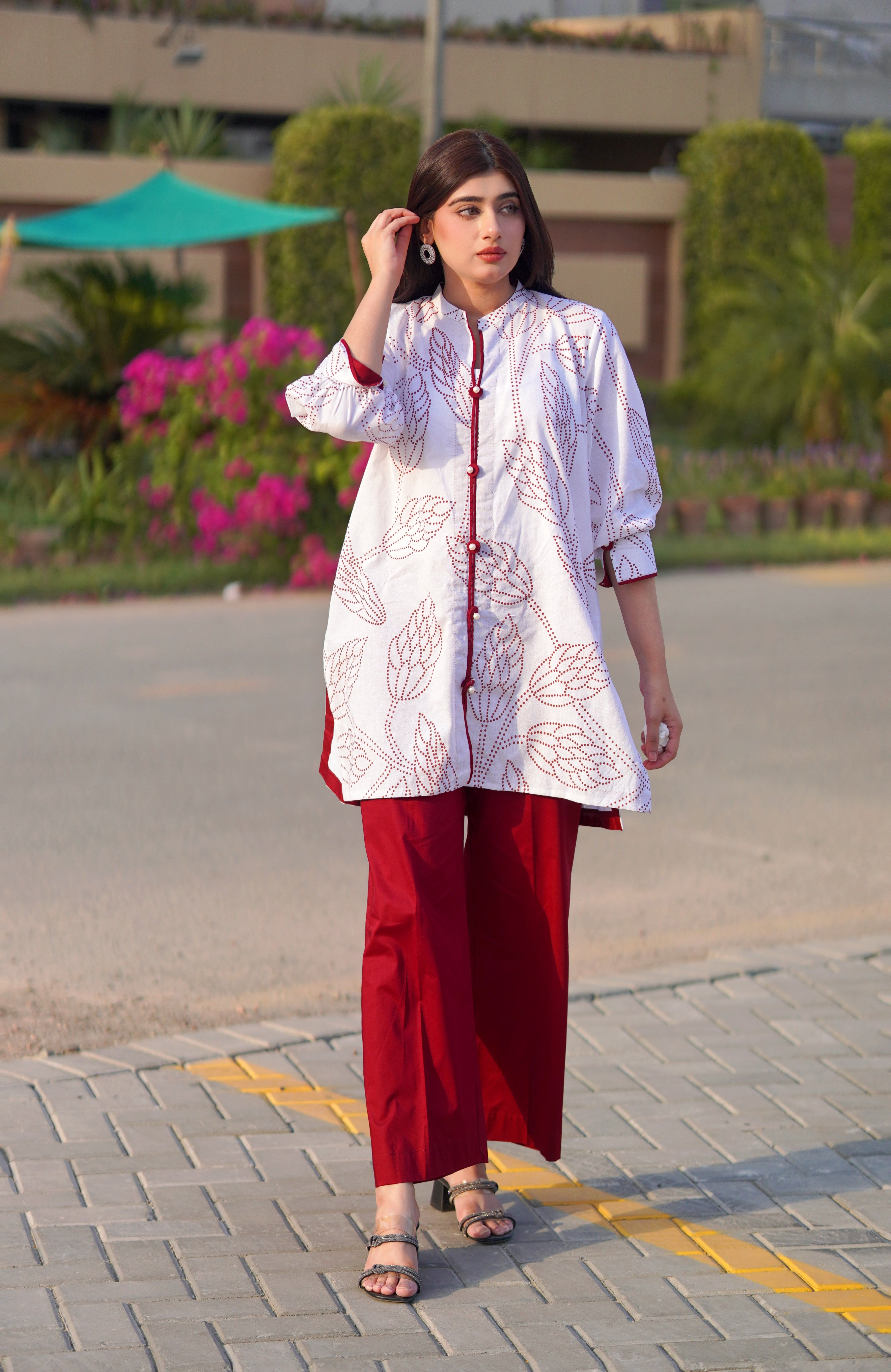 Urban Cut 2 Piece Cotton Printed Co- Ord Set