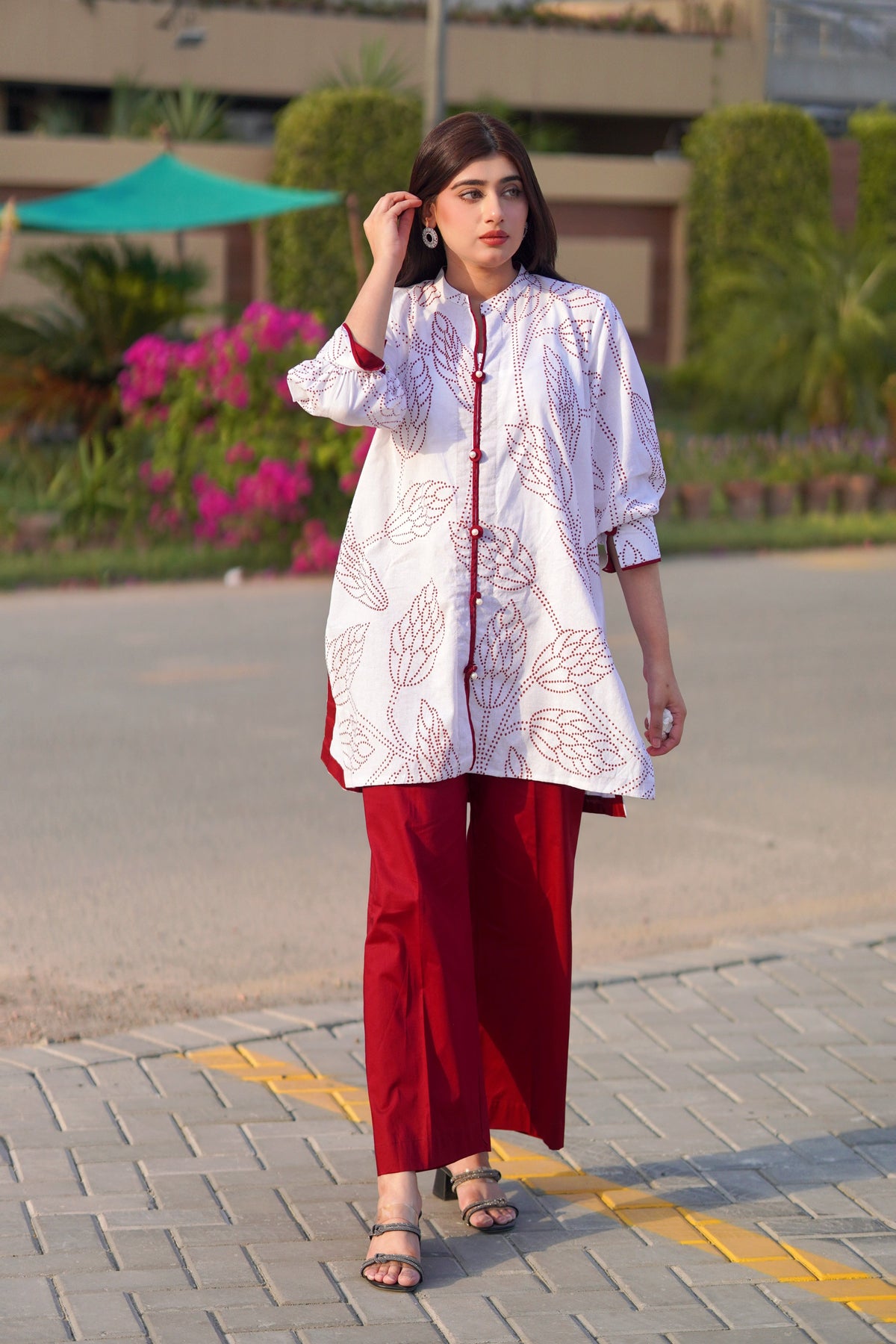 Urban Cut 2 Piece Cotton Printed Co- Ord Set