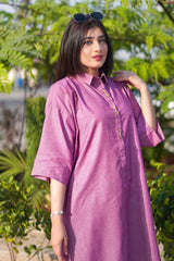 Urban Cut Elegant Cotton Yarn Dyed Co Ord Set 2 Piece