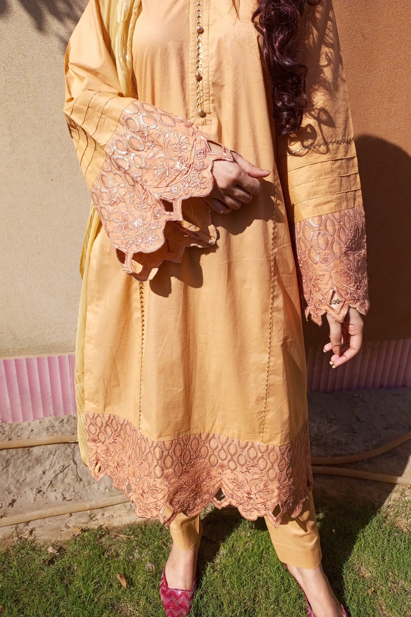 Urban Cut 1 Piece Cotton Embroidered Kurta