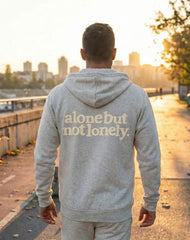 Urban Cut Alone But Not Lonely Hoodie | 100% Premium Cotton