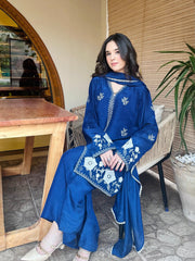 Zaman By MNM Stitched 3 Piece Ramen Silk Collection'2025-Niva
