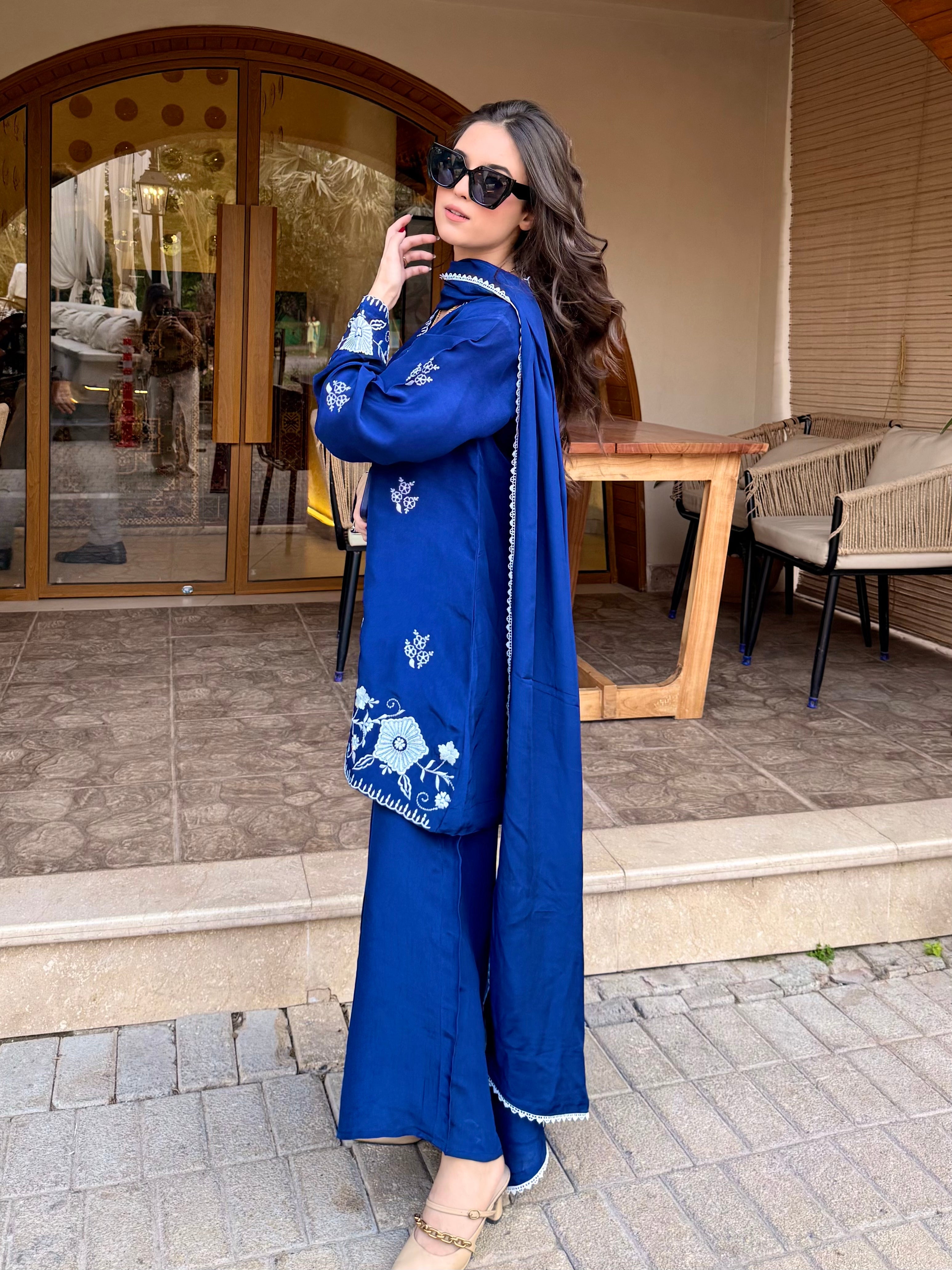 Zaman By MNM Stitched 3 Piece Ramen Silk Collection'2025-Niva