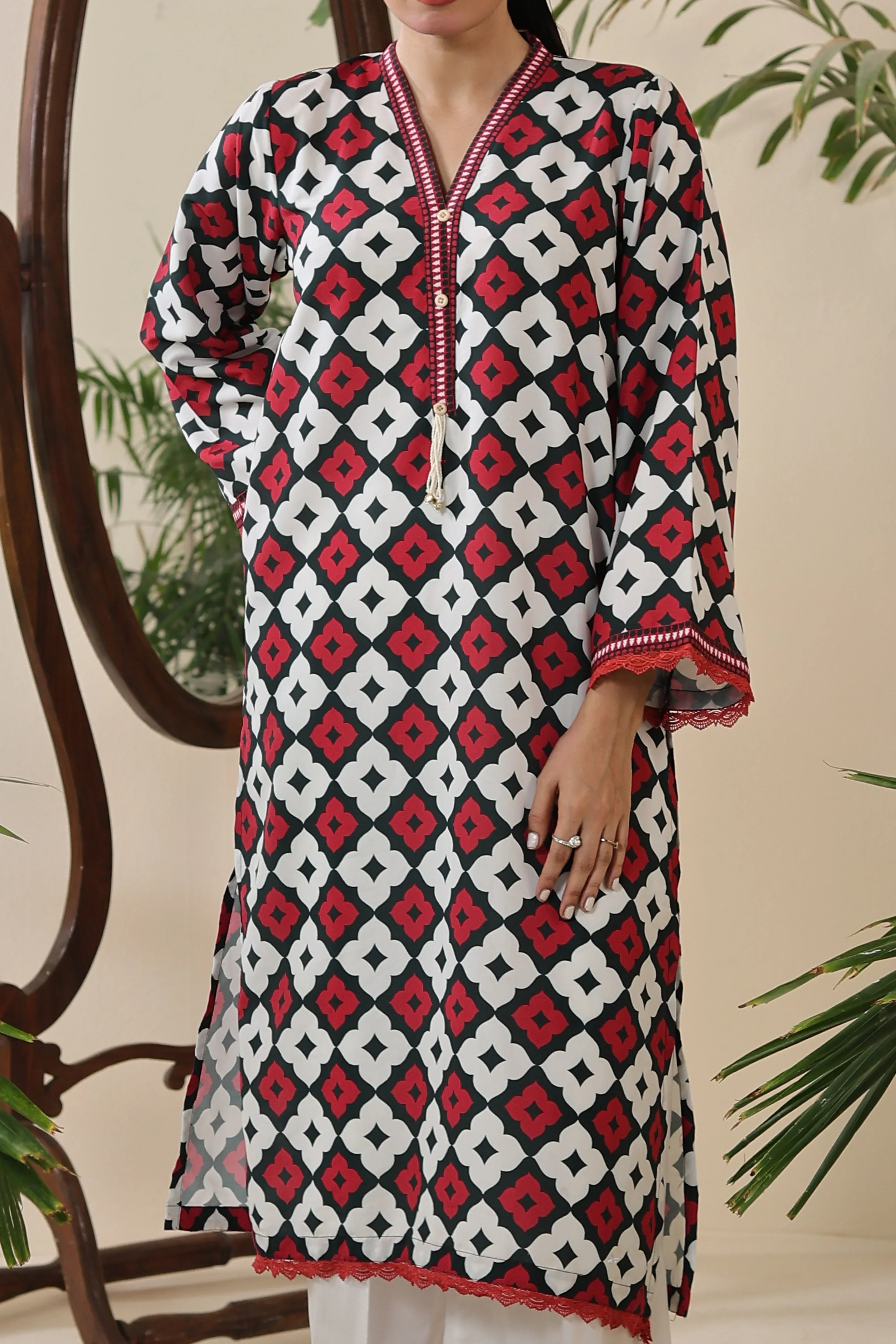 Dhaga Stitched 1 Piece Cambric Shirt Collection'2025-DSK130