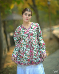 Urban Cut Printed Cotton Shirt for Women â€“ Floral Everyday Wear