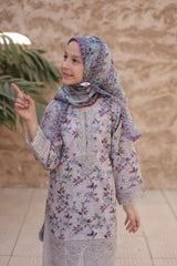 Shifa Girls By Suntex Stitched 3 Piece Emb Chikankari Summer Kids Suit-SH-2613