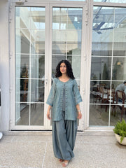 Urban Cut Embroidered Gauze Paper Cotton 3-Piece Set-C0295
