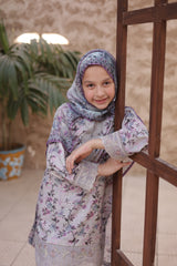 Shifa Girls By Suntex Stitched 3 Piece Emb Chikankari Summer Kids Suit-SH-2613