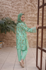 Shifa Girls By Suntex Stitched 3 Piece Emb Chikankari Summer Kids Suit-SH-2611