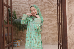 Shifa Girls By Suntex Stitched 3 Piece Emb Chikankari Summer Kids Suit-SH-2611