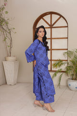 Madiha Gohar Stitched 2 Piece Suit-NURA Blue