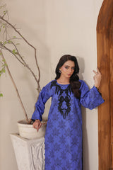 Madiha Gohar Stitched 2 Piece Suit-NURA Blue