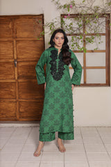 Madiha Gohar Stitched 2 Piece Suit-AYEN Green