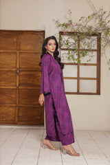 Madiha Gohar Stitched 2 Piece Suit-LAYN Plum