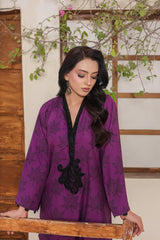 Madiha Gohar Stitched 2 Piece Suit-LAYN Plum