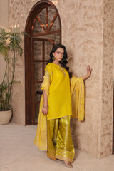 Madiha Gohar Stitched 3 Piece Eid Festive Suit-ZARMEEN-Farshi Shalwar